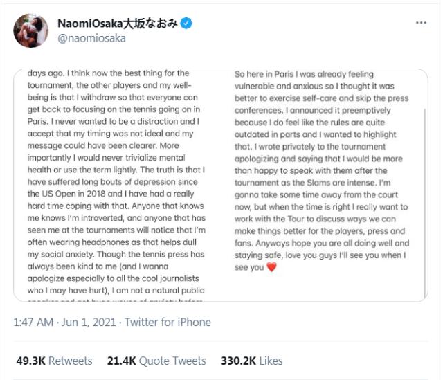 开云-大坂直美以退赛平息争议 “心理健康”讨论远未结束